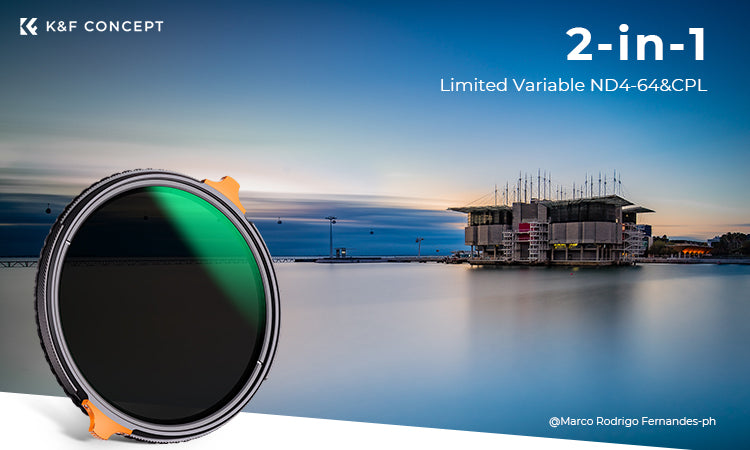 K&F Nano-X Series 2-in-1 Variable ND ( ND4-64 ) & CPL Filter (2 to 6-Stop)