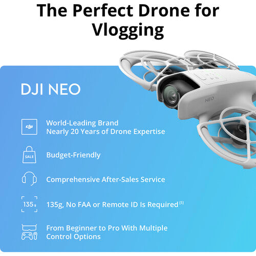DJI Neo, 4K UHD Camera Drone, 135g