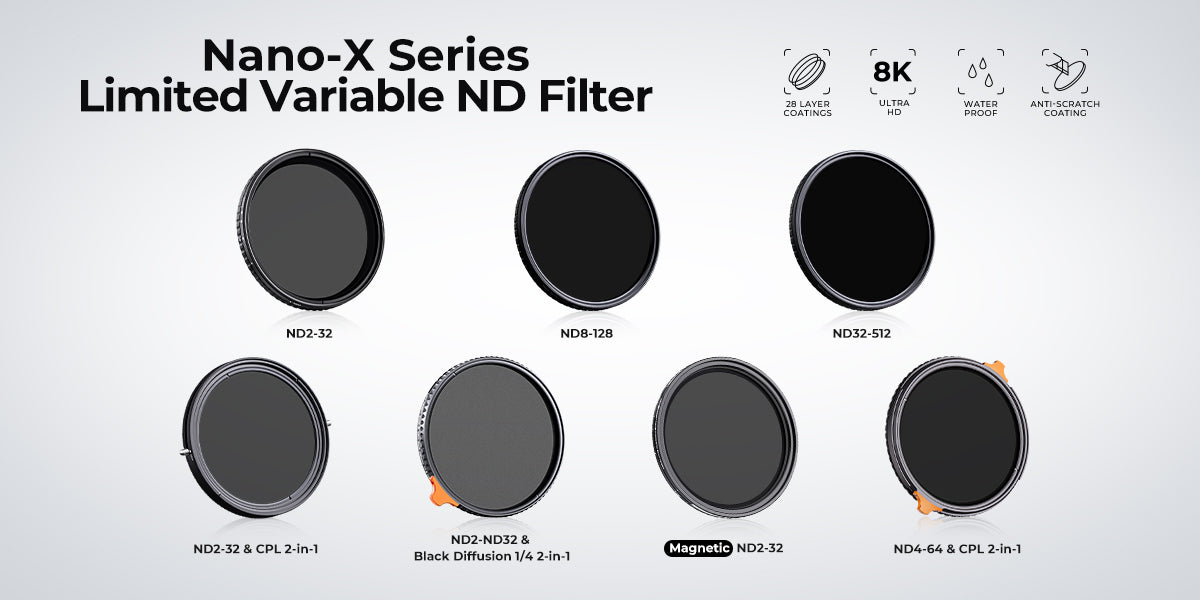 K&F Nano-X Series 2-in-1 Variable ND ( ND4-64 ) & CPL Filter (2 to 6-Stop)