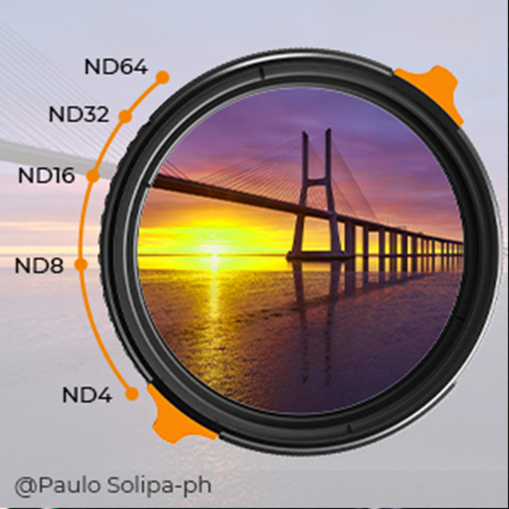 K&F Nano-X Series 2-in-1 Variable ND ( ND4-64 ) & CPL Filter (2 to 6-Stop)