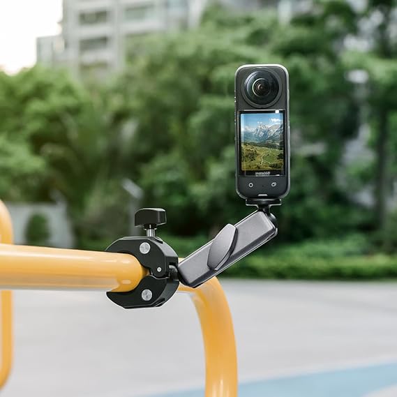 Motorcycle Bike Mount with Flexible 360 Ball Head 15cm Extension Pole