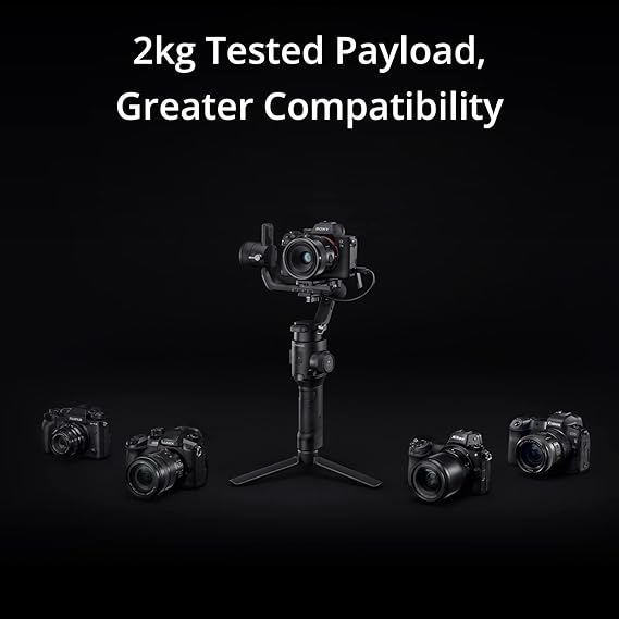 DJI Ronin-SC Stabilizer 3-Axis Gimbal for Mirrorless Camera Handheld Stabiliser Compatible with Sony Panasonic Lumix Nikon Canon, up to 2kg payload