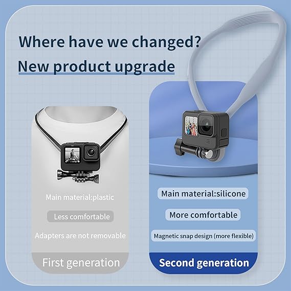 Magnetic Neck Hanging Camera Holder for GoPro Insta360 DJI Action Sports Camera