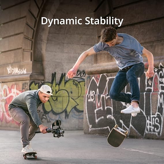 DJI Ronin-SC Stabilizer 3-Axis Gimbal for Mirrorless Camera Handheld Stabiliser Compatible with Sony Panasonic Lumix Nikon Canon, up to 2kg payload