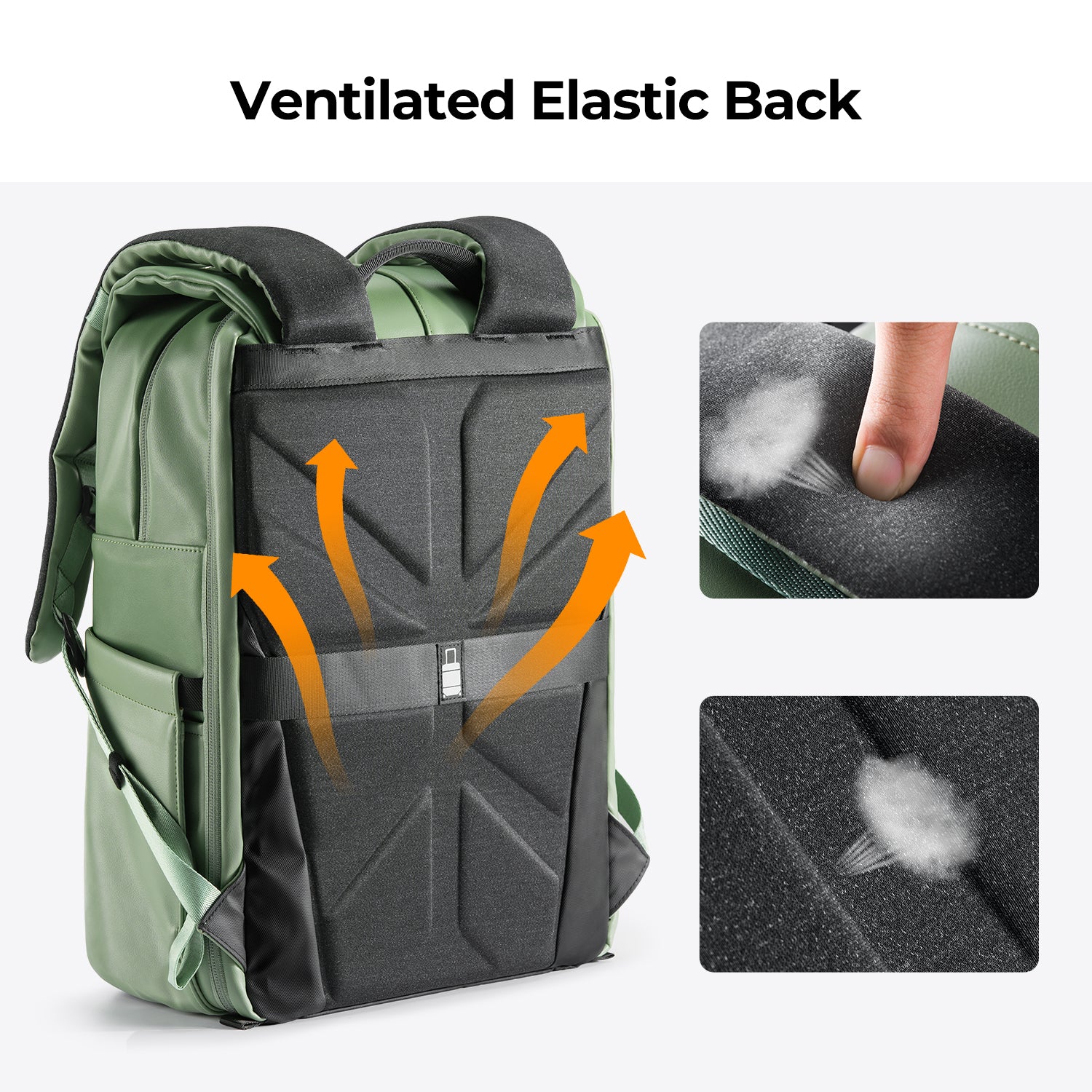 Camera Backpack Camera Bags for Photographers Large Capacity Camera Case with Raincover 15-15.6 Inch Laptop Compartment Backpack 20L Urban Wander 01 (Light green)