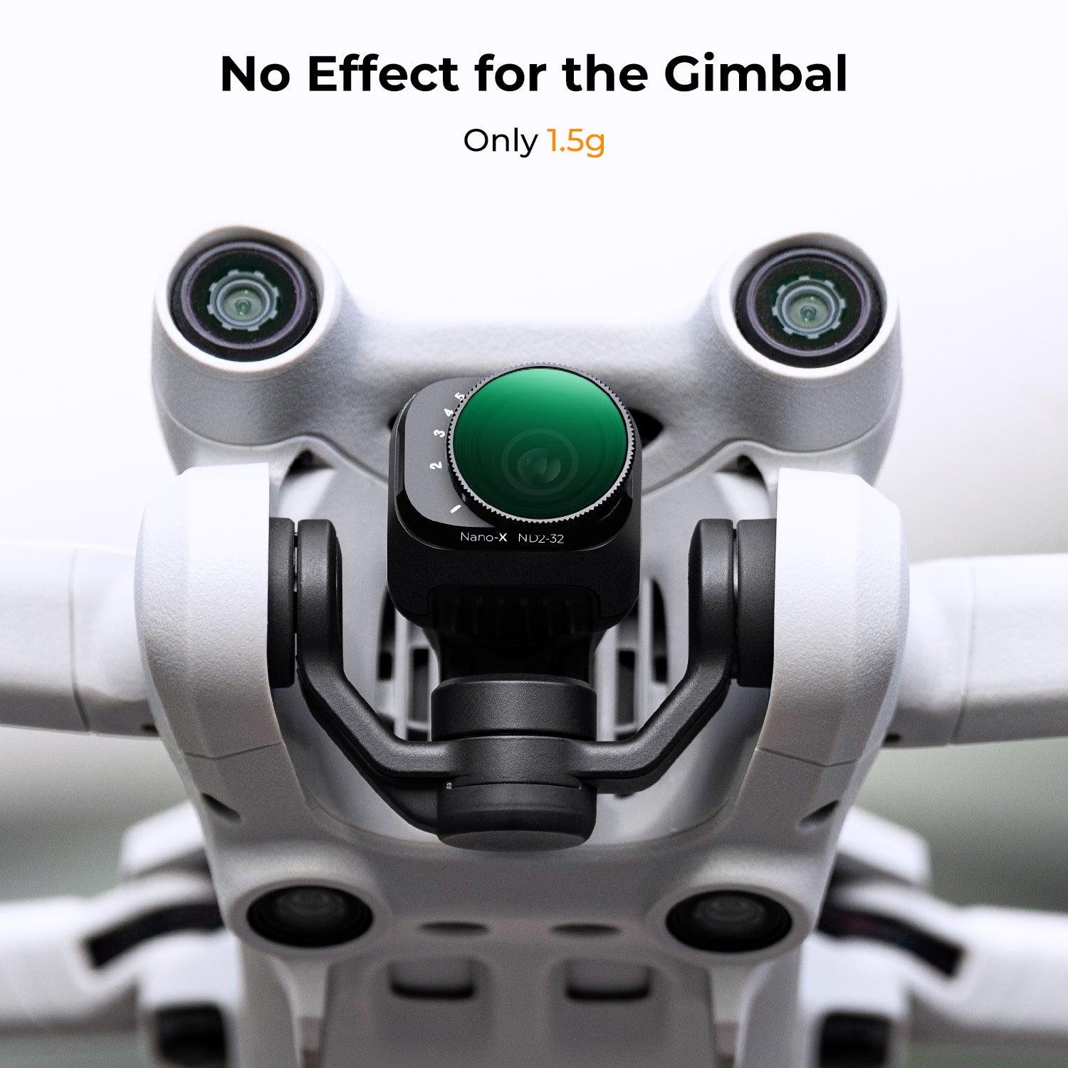 DJI Drone Mini 3 Pro & Mini 3 Variable ND2-ND32 Filter with Single-sided Anti-reflection Green Film Waterproof and Scratch-resistant