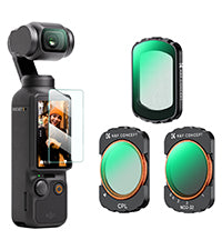 DJI Osmo Pocket 3 Filter Magnetic CPL + Black Mist 1/4 + ND2-32 Filter Set, Multi-Coated/HD Optical Glass/Gimbal Compatible