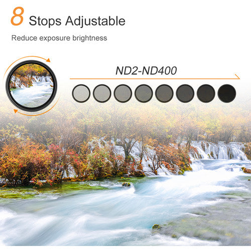 K&F Concept Variable Fader ND Filter (77mm, 1 to 8.6 Stops)