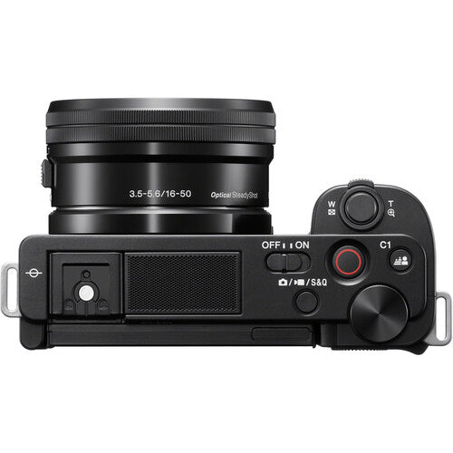 Sony ZV E10 Mirrorless Camera with 16 50mm Lens (Black)