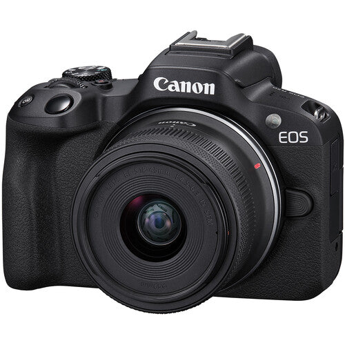 Canon EOS R50 Mirrorless Camera with 18 45mm Lens (Black)