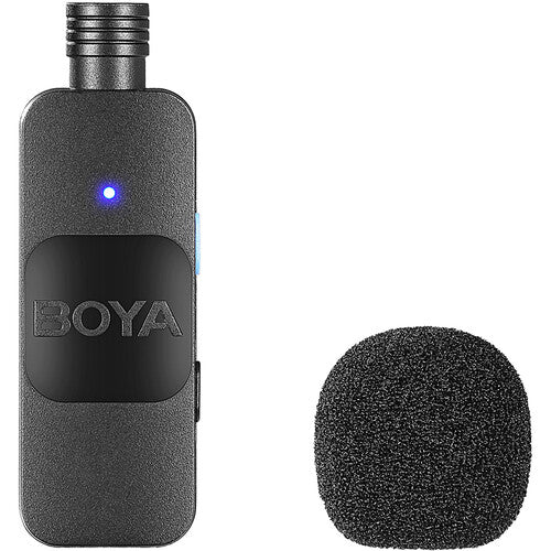 BOYA BY V20 Ultracompact 2 Person Wireless Microphone System with USB C Connector for Mobile Devices (2.4 GHz)