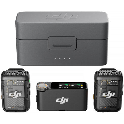 DJI Mic 2 2 Person Compact Digital Wireless Microphone System/Recorder for Camera & Smartphone (2.4 GHz)