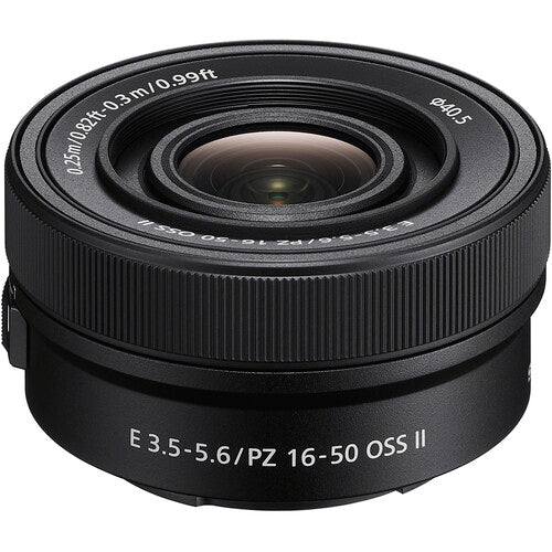 Sony SELP1650PS E PZ 16-50mm f/3.5-5.6 OSS II Lens (Sony E, Black)