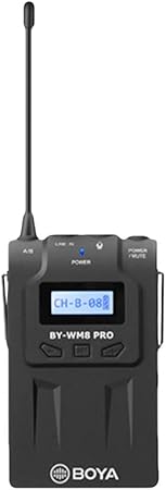 Boya by-WM8 Pro-K2 UHF Dual-Channel Wireless Microphone System with One Receiver and Two Transmitter