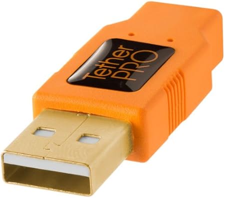 Tether Tools TetherPro Cable USB 2.0 A/MiniB 5 Pin 4.6 m Orange [CU5451]