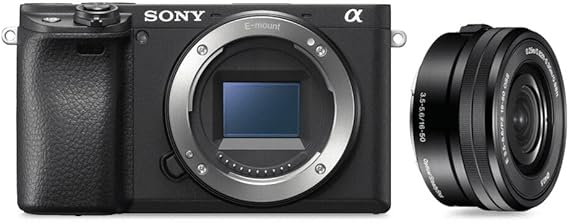 Sony Alpha A6400 Mirrorless Camera With 16-50 Lens Kit, Compact Aps-C Interchangeable Lens Digital Camera With Real-Time Eye Auto Focus, 4K Video & Flip Up Touchscreen, Ilce-6400Lb