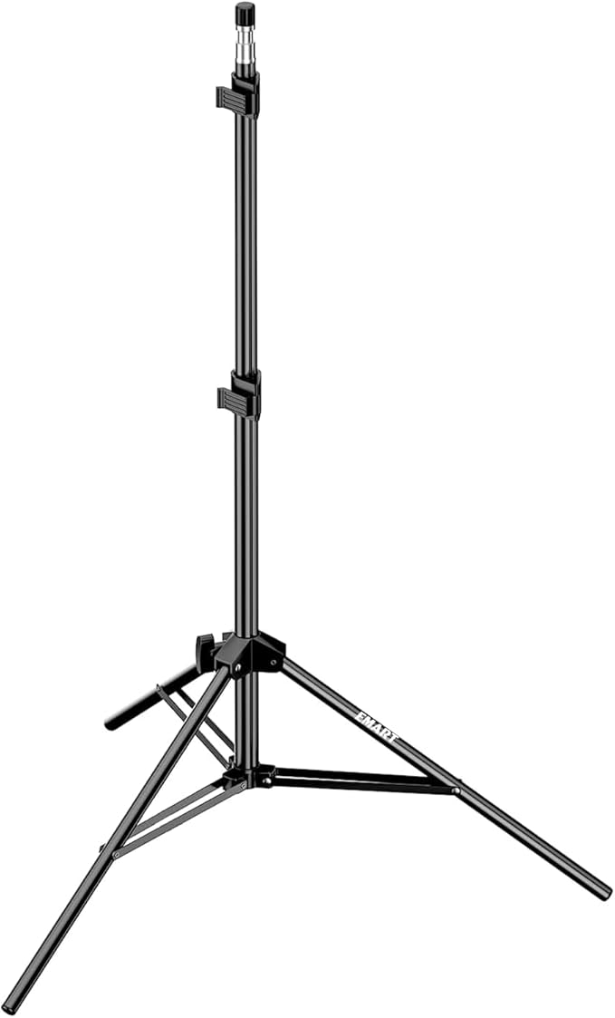 EMART 210 cm Tripod Lighting Aluminium Stand with 5 kg Load Capacity, Lighting Stand with Carry Bag, for Reflectors, Softbox