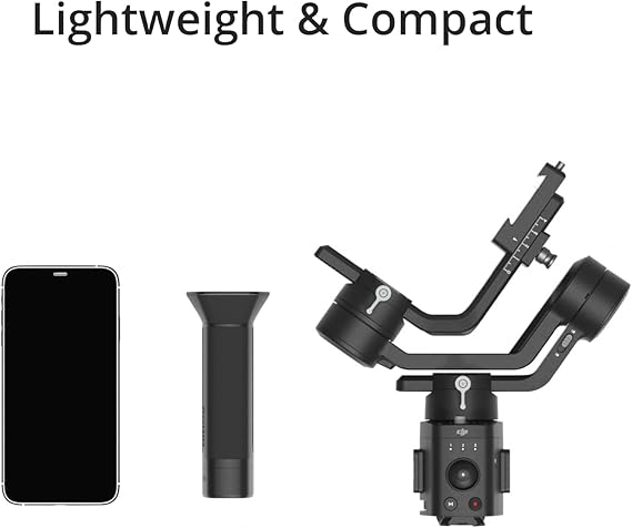 DJI Ronin-SC Stabilizer 3-Axis Gimbal for Mirrorless Camera Handheld Stabiliser Compatible with Sony Panasonic Lumix Nikon Canon, up to 2kg payload