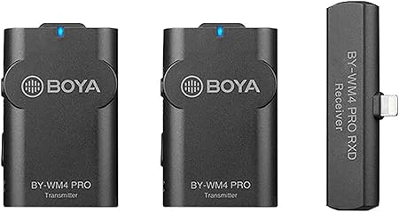 Boya By-Wm4 Pro Kit 2.4Ghz Dual-Channel Smart Phone Wireless