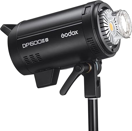 Godox DP600IIIV Studio Flash 600Ws, GN106 5600±200K 2.4G X System 1/2000-1/800s Bowens Mount, Strobe Flash Monolight for Portrait, Fashion, Wedding, Product Photography