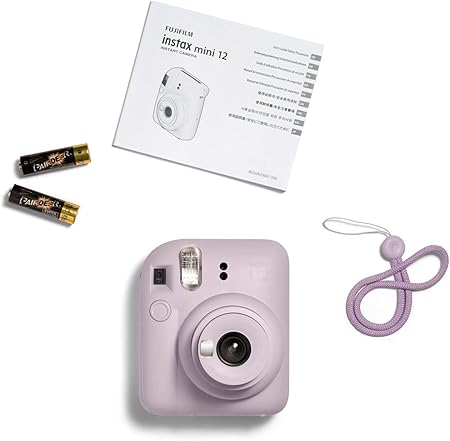 Fujifilm Instax Mini 12 Instant Camera - Lilac Purple + 2 Pack Film