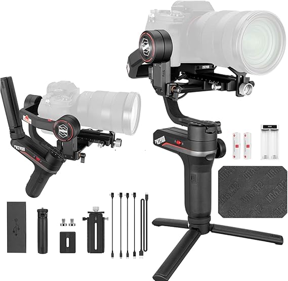 ZHIYUN zhi yun Weebill S 3-Axis Handheld Gimbal Stabilizer for DSLR & Mirrorless Cameras like Sony A7M3 A7R3 A7 III A9 Nikon Z6 Panasonic S1 GH5s Canon 5D4 5DIV 5DIII 5D3 EOS R BMPCC 4K,3KG Payload