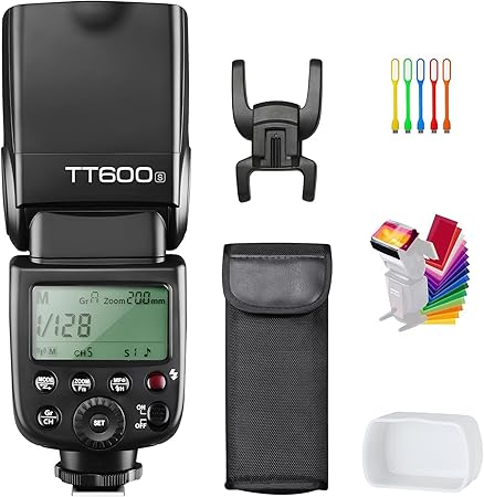 Godox TT600 2.4GHz Wireless GN60 Master/Slave Flash Speedlite for Canon Nikon Pentax Olympus Fujifilm DSLR Cameras black