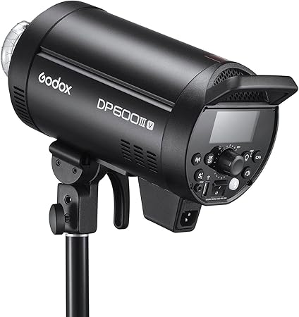 Godox DP600IIIV Studio Flash 600Ws, GN106 5600±200K 2.4G X System 1/2000-1/800s Bowens Mount, Strobe Flash Monolight for Portrait, Fashion, Wedding, Product Photography