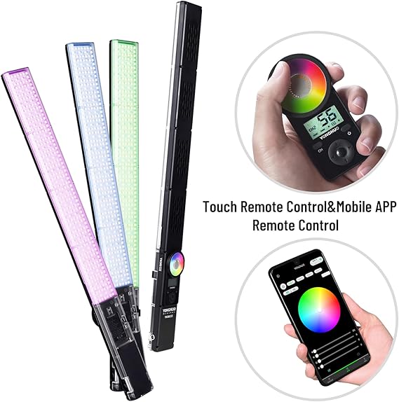 YONGNUO YN360 III YN360III Upgraded LED Video Light 5600K, Handheld Photography Ice Light, RGB Full Color Touch Pad Adjustable, App Support, 2.4G Remote Control, CRI 95+