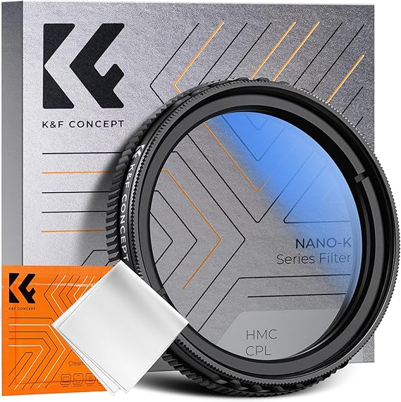 K&F Concept CPL Circular Polarizing Filter for N5/N4 Pro/S1 Pro/E1/E1 LITE/E2/E3 Dash Cam Front Camera, Eliminates Invalid Reflected Beams