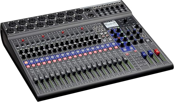 Zoom LiveTrak L-20 Digital Mixer & Multitrack Recorder, 20-Input/ 22-Channel SD Card Recorder, 22-in/4-out USB Audio Interface, 6 Customizable Outputs, Wireless iOS Control