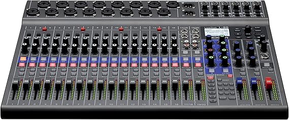 Zoom LiveTrak L-20 Digital Mixer & Multitrack Recorder, 20-Input/ 22-Channel SD Card Recorder, 22-in/4-out USB Audio Interface, 6 Customizable Outputs, Wireless iOS Control