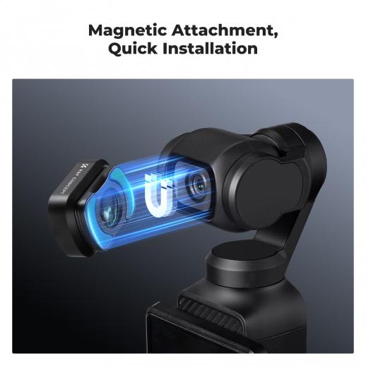 Magnetic Close Up Macro Lens Filter for DJI Osmo Pocket 3, 10X Magnification, Macro 25-40mm Focal Length with 28 Multi-Layer Coatings