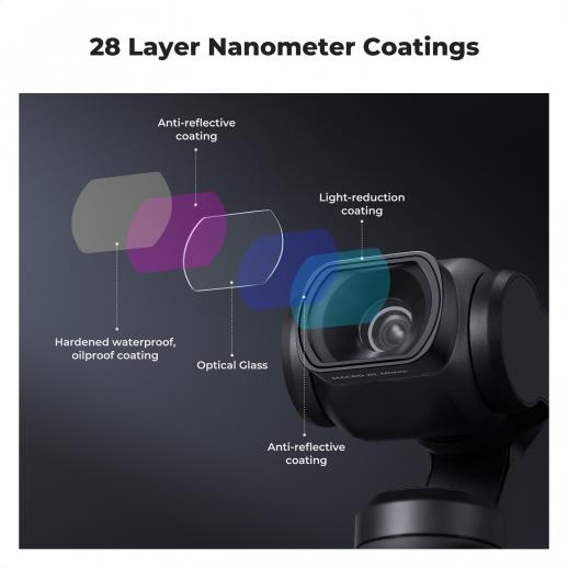 Magnetic Close Up Macro Lens Filter for DJI Osmo Pocket 3, 10X Magnification, Macro 25-40mm Focal Length with 28 Multi-Layer Coatings