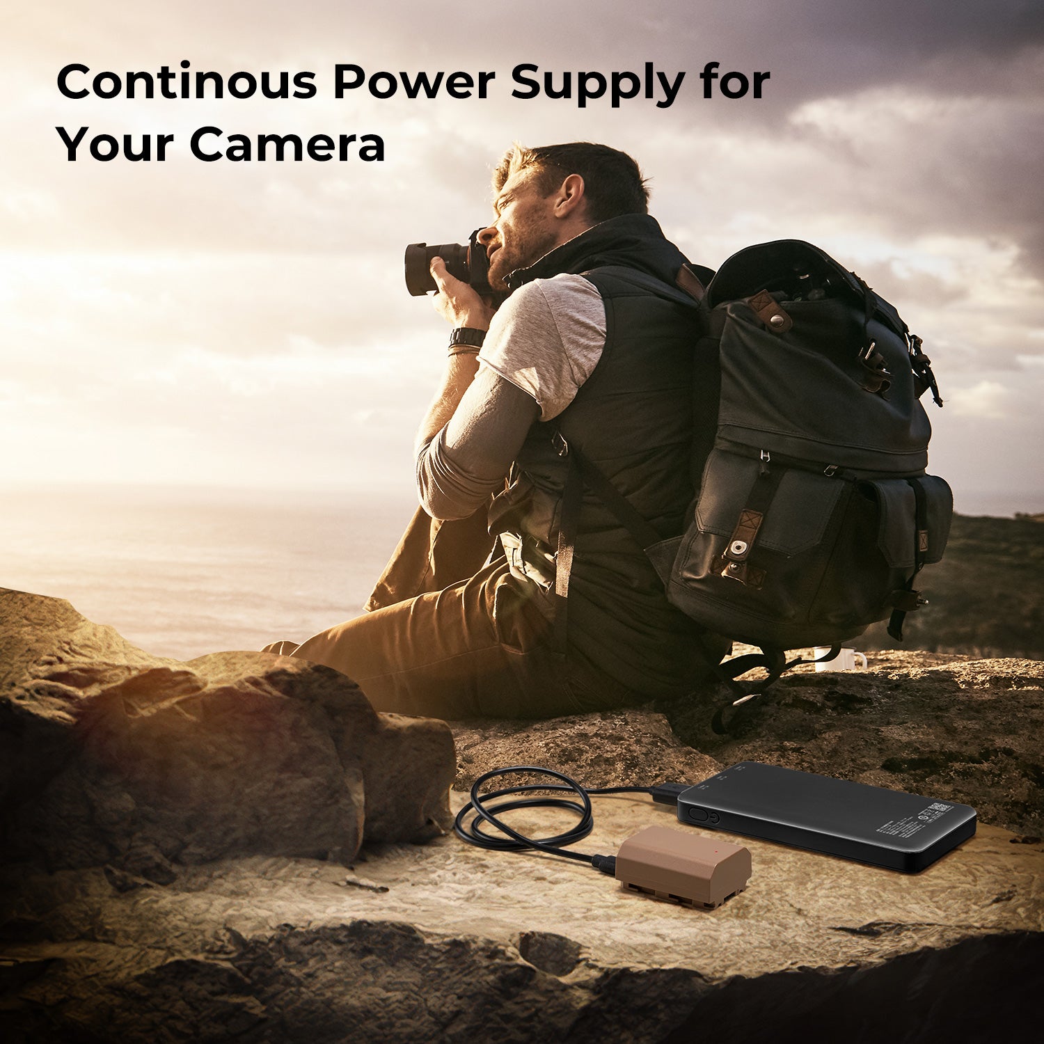 NP-FZ100 Battery with USB Type C Fast Charging, 2280mAh Camera Battery for Sony A7iii, Alpha A7R3, A6600, A7R IV, Alpha a9 II, No Charger Needed